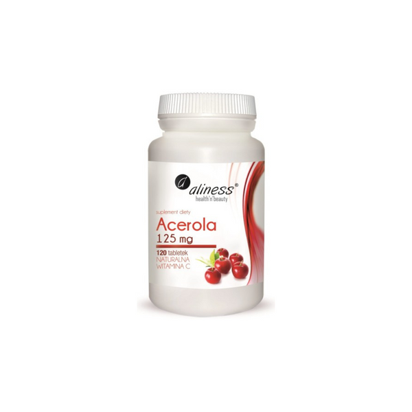 Aliness Acerola 125mg x 120 tabs. Natural Vitamin C