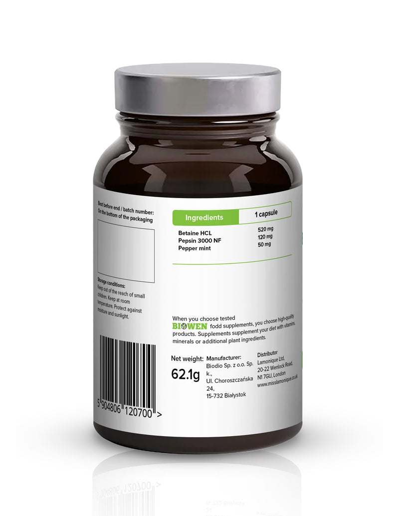 Biowen Turmeric C3 Complex+, 98% kurkuminoidów, 95% piperyny, 5% gingeroli - 60 kapsułek