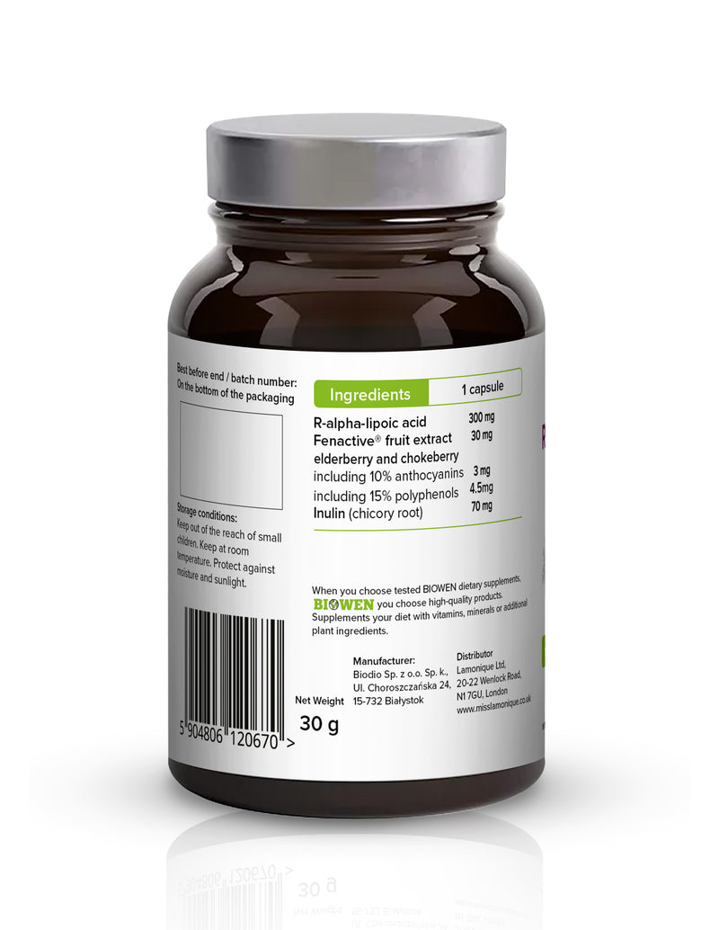 Biowen Alpha lipoic acid - R-ALA- 300 mg - 60 capsules