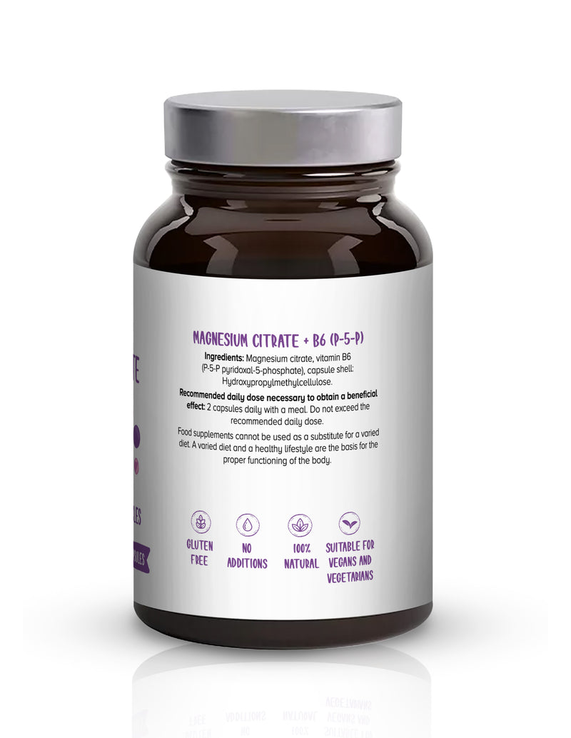 Biowen Magnesium Citrate 825 mg with vitamin B6 (P-5-P) 100 capsules