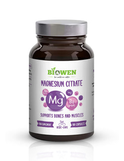Biowen Magnesium Citrate 825 mg with vitamin B6 (P-5-P) 100 capsules
