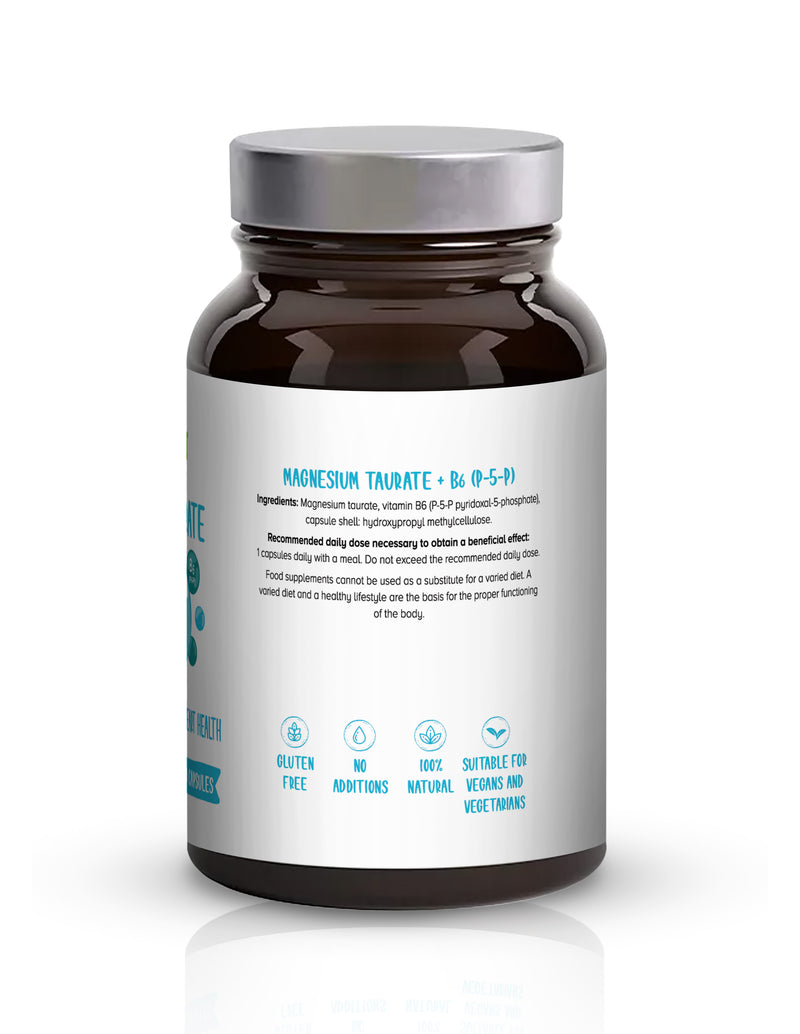 Biowen Magnesium Taurate with Vitamin B6 (P-5-P) - 100 capsules