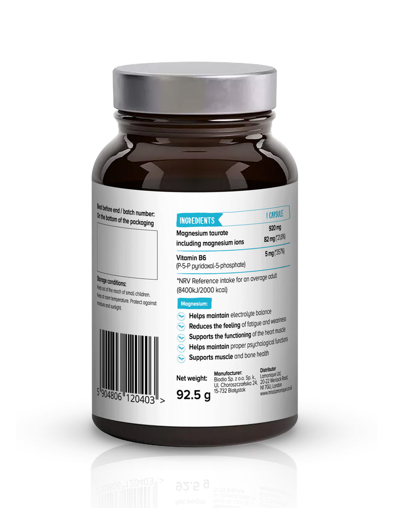 Biowen Magnesium Taurate with Vitamin B6 (P-5-P) - 100 capsules