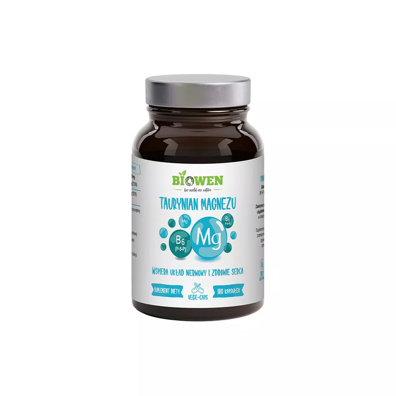 Biowen Magnesium Taurate with Vitamin B6 (P-5-P) - 100 capsules