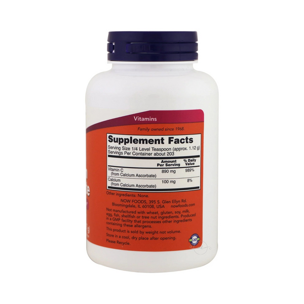 Now Foods Calcium + Vitamin C from calcium ascorbate 227 grams