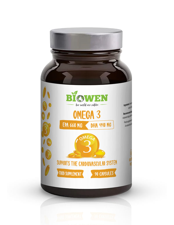 Biowen Omega 3 660 mg EPA, 440 DHA  - 90 kapsułek