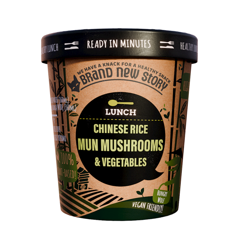 BRAND NEW STORY CHINESE RICE WITH VEGETABLES AND MUN MUSHROOMS 55 g