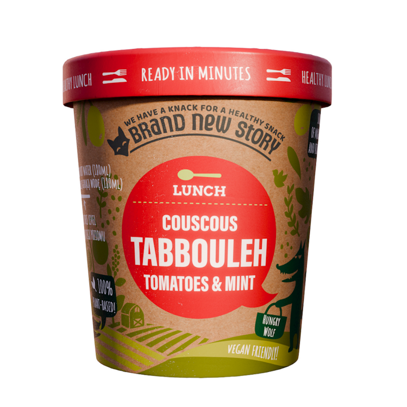 BRAND NEW STORY TABBOULEH WITH TOMATOES AND MINT WITHOUT ADDED SUGAR 70 g