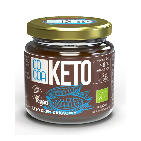 COCOA ORGANIC KETO COCOA SPREAD WITH MCT COCONUT OIL 200 g