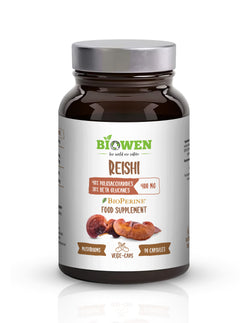 Biowen Reishi 400 mg – 40% polisacharydy, 30% beta-glukany – kapsułki