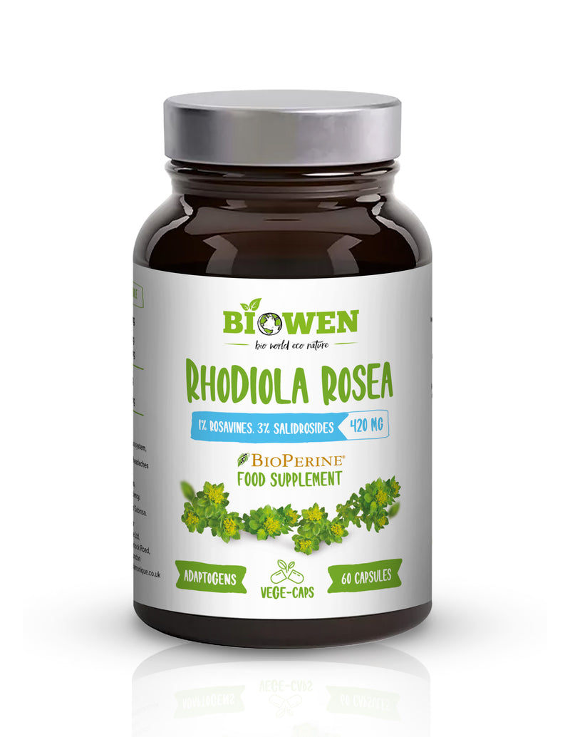 Biowen Rhodiola Rosea 420 mg – 1% rosavins and 3% salidrosides – capsules