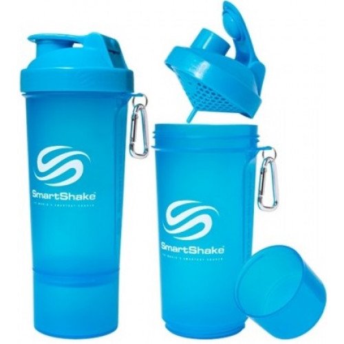 SmartShake Slim Series - Neon Blue  - 500 ml.