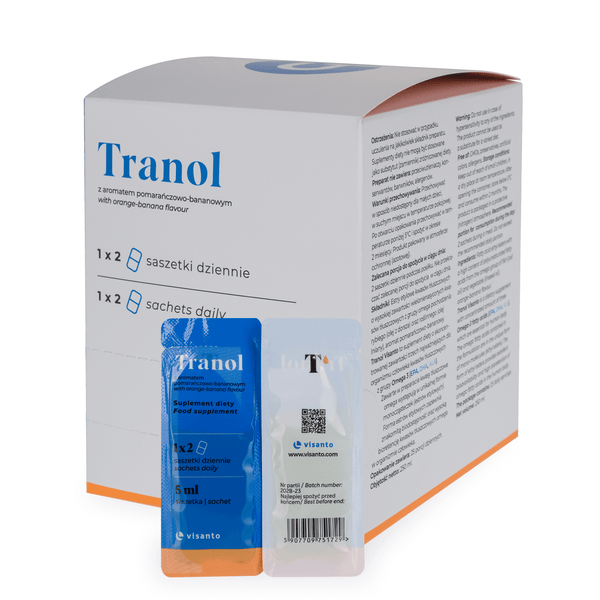 VISANTO TRANOL IN SACHETS WITH ORANGE-BANANA FLAVOR - J. ZIEBA