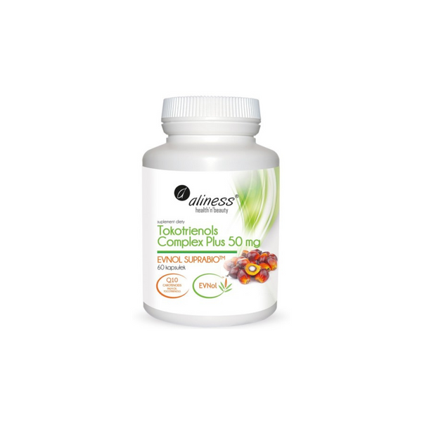 Aliness Tokotrienols Complex PLUS 50 mg EVNOL SUPRABIO Vitamin E x 60 capsules