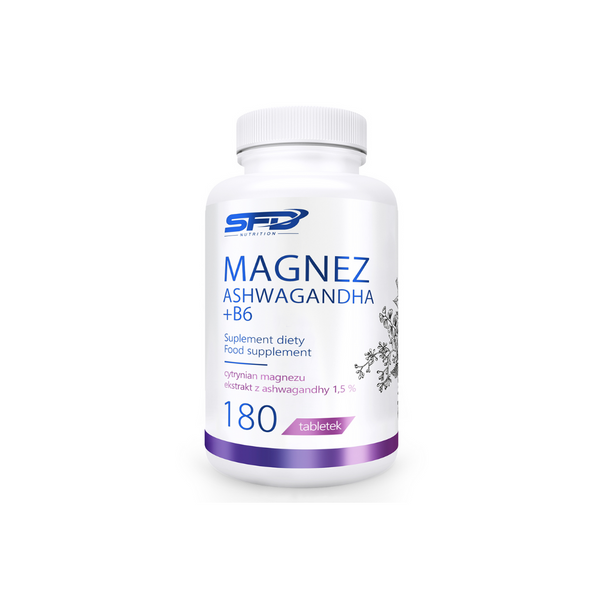 Allnutrition MAGNEZ + ASHWAGANDHA + B6(P-5-P), 180 kapsułek