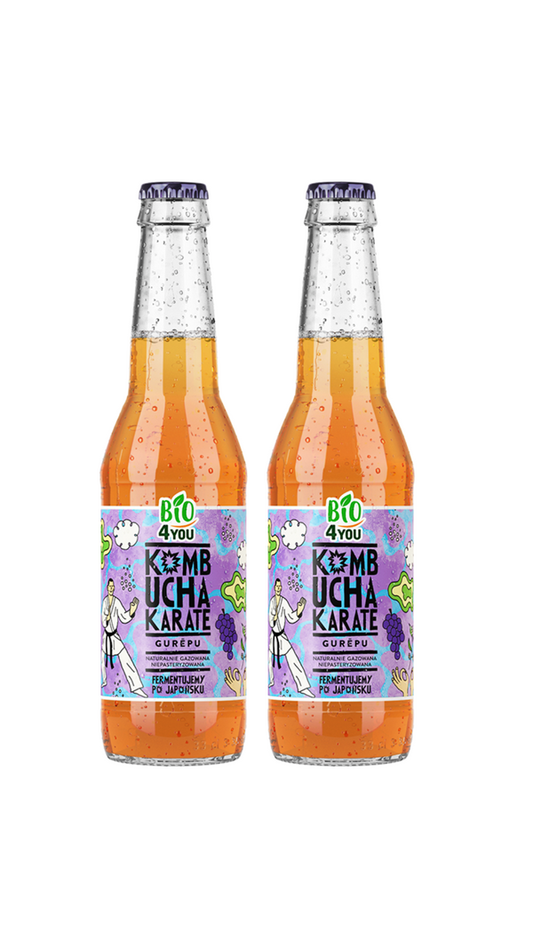 Bio Kombucha Karate GURĒPU 330 ml, 2 bottles - 5% OFF