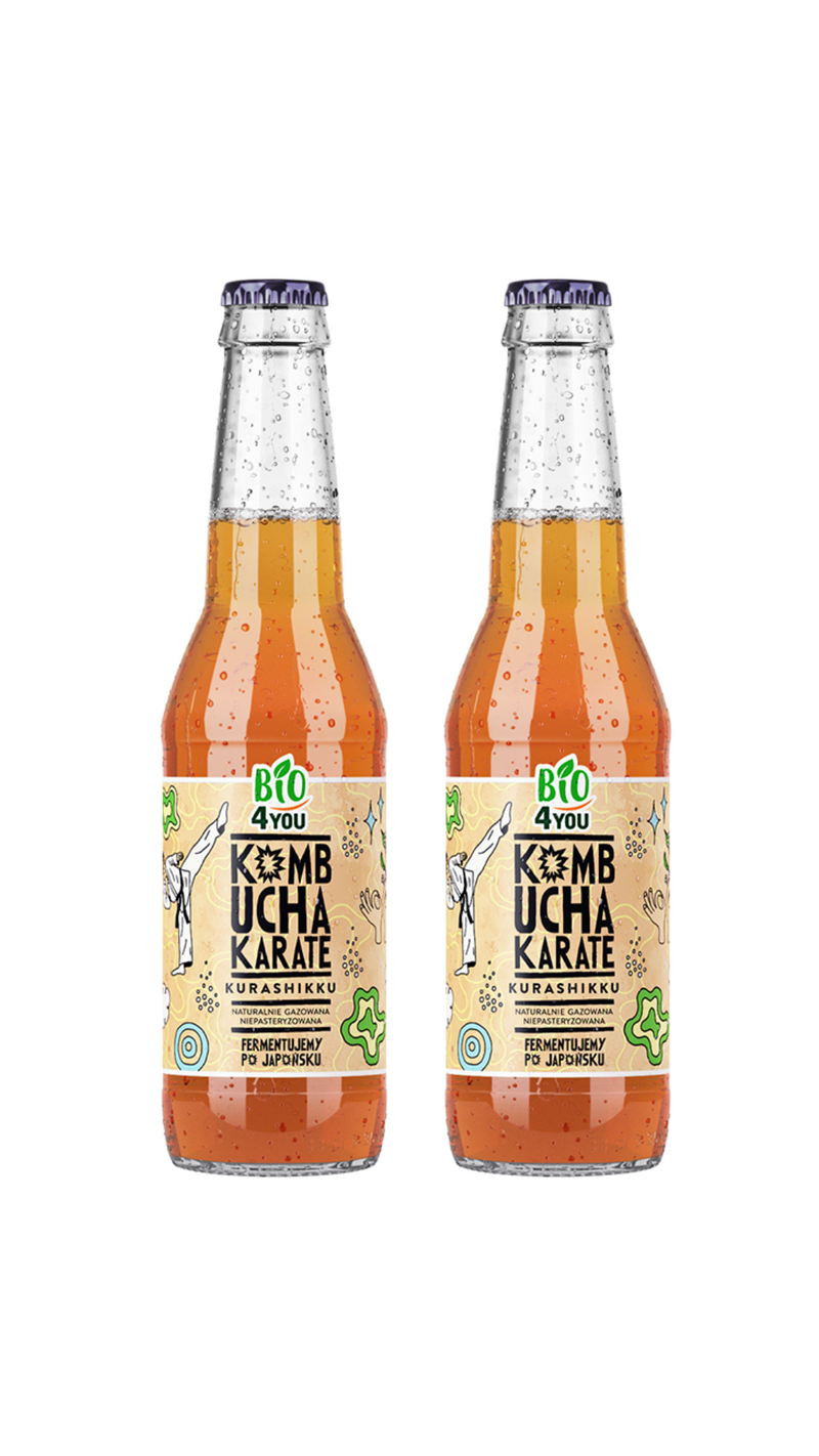 Bio Kombucha Karate KURASHIKKU 330 ml, 2 butelki - 5% TANIEJ
