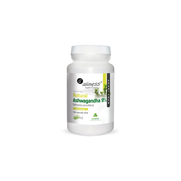 Aliness Natural Ashwagandha 580 mg 9% x 100 Vege capsules