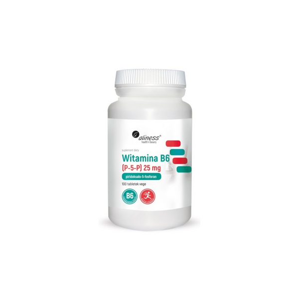 Aliness Vitamin B6 (P-5-P) 25 mg 100 VEGE capsules
