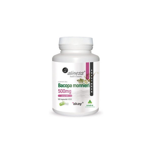 Aliness Bacopa monnieri extract 50% 500 mg 100 capsules