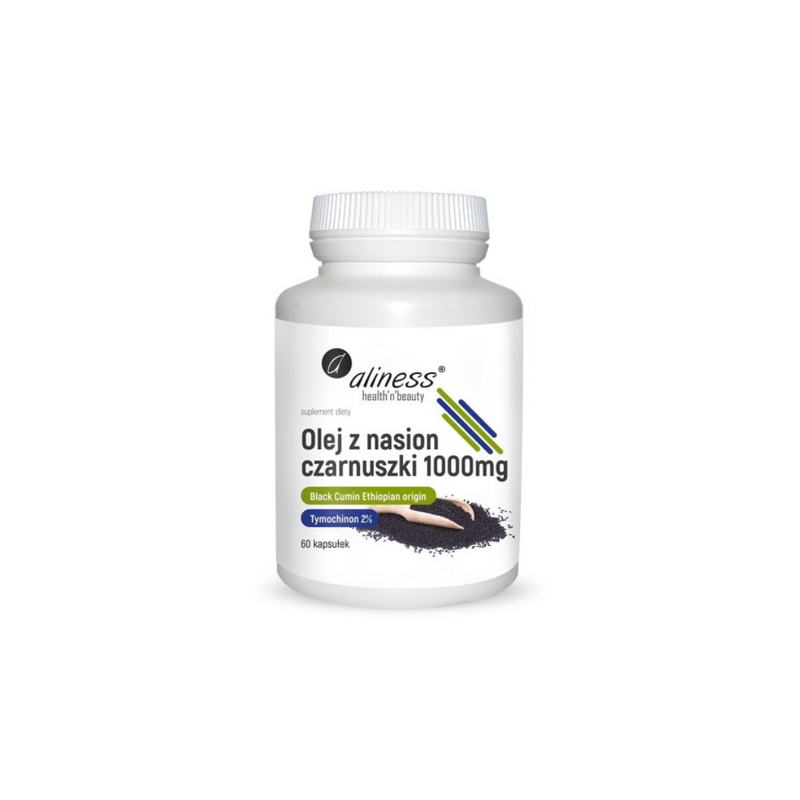 Aliness Black cumin seed oil 2% 1000 mg, 60 capsules