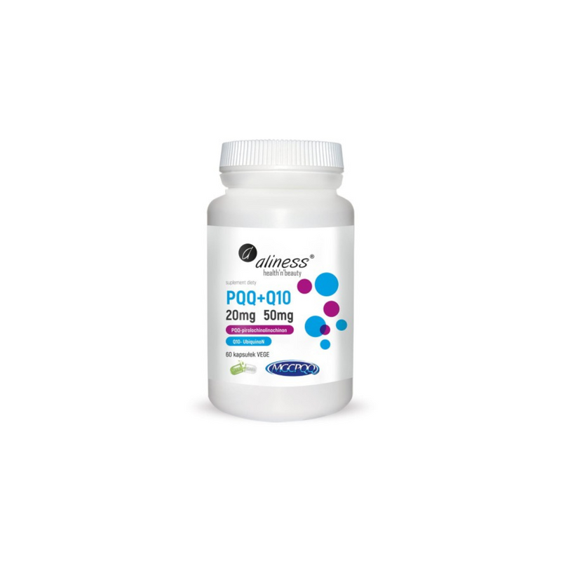 Aliness PQQ MGCPQQ® 20 mg + Q10 50 mg, 60 capsules