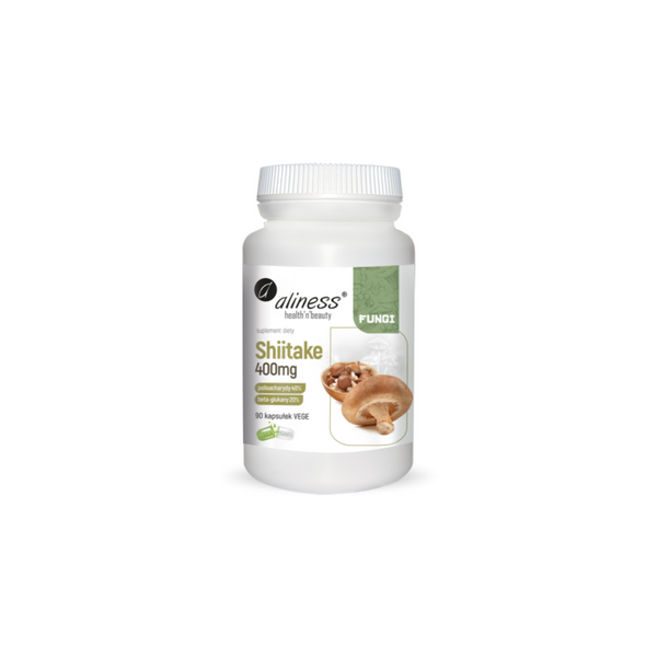 Aliness Shiitake ekstrakt 40/20, 400mg, 90 capsules