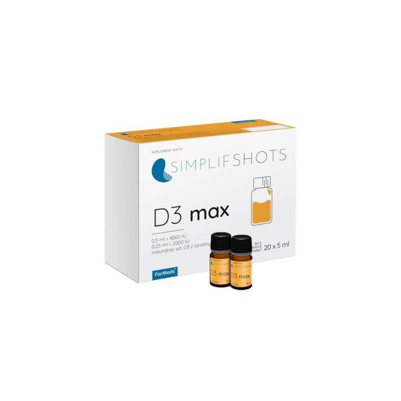 ForMeds SIMPLIFSHOTS D3 Max, 20x 5ml