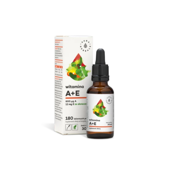 Aura Herbals Vitamin A + E, drops 30 ml, 180 servings