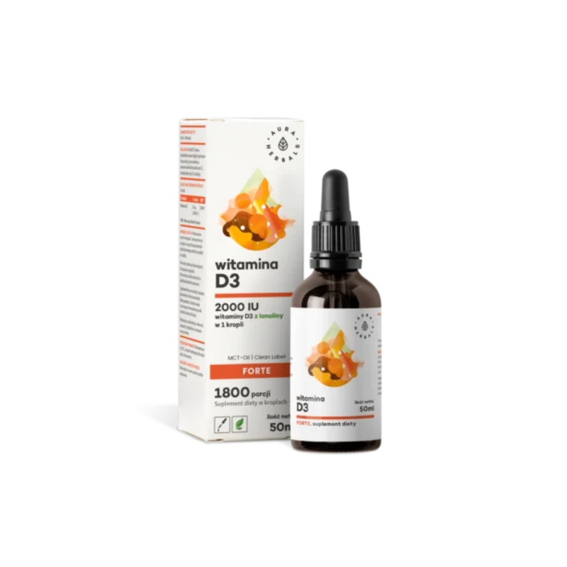 Aura Herbals Vitamin D3 Forte - 2000IU,  (50ml)