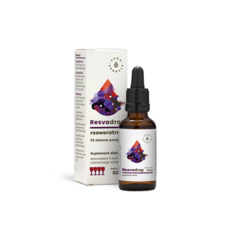 Aura Herbals Resvadrop Resveratrol in drops, (30 ml)