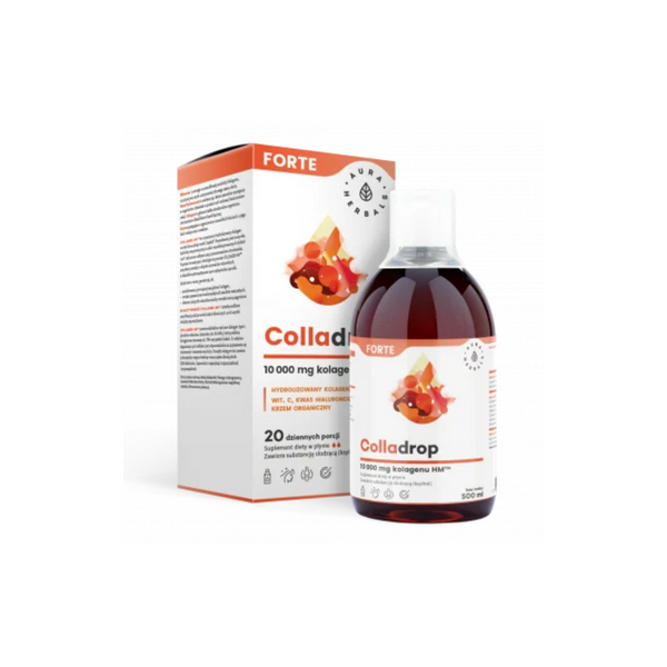 Aura Herbals COLLADROP FORTE Marine Collagen Vitamin C, 500 ml