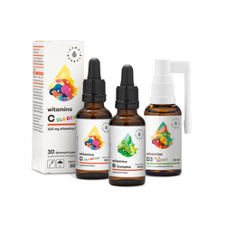 Aura Herbals Set for children Vitamin D3 (30ml) + Vitamin C (30ml) + Vitamin B Complex (30ml)