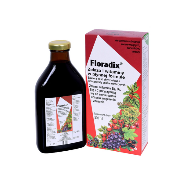 Floradix Iron and Vtamins in a Liquid formula, 500 ml