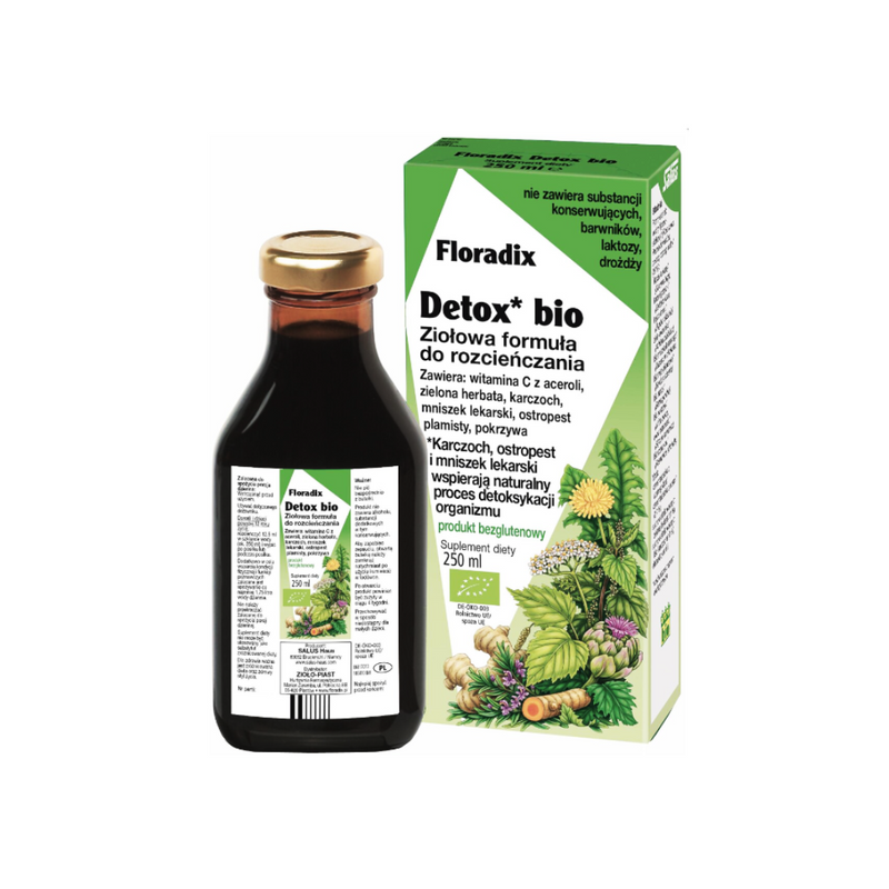 Floradix Detox BIO Artichoke Milk Thistle Cleansing, 250 ml