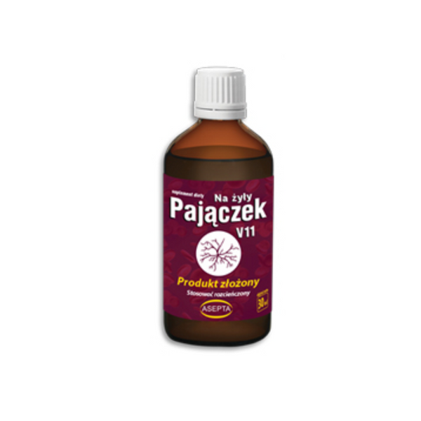 Asepta Pajączek V11 Herbal drops Oil for Veins, 30ml