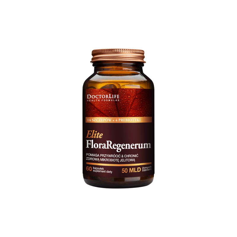 Doctor Life Flora Regenerum Elite - Helps Restore & Protect a Healthy Gut Microbiota, 60 capsules