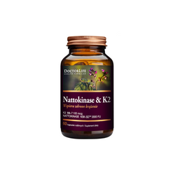 Doctor Life Nattokinase & K2 - K2 Mk-7 100mcg & Nattokinase NSK-SD™ 2000FU, 60 capsules