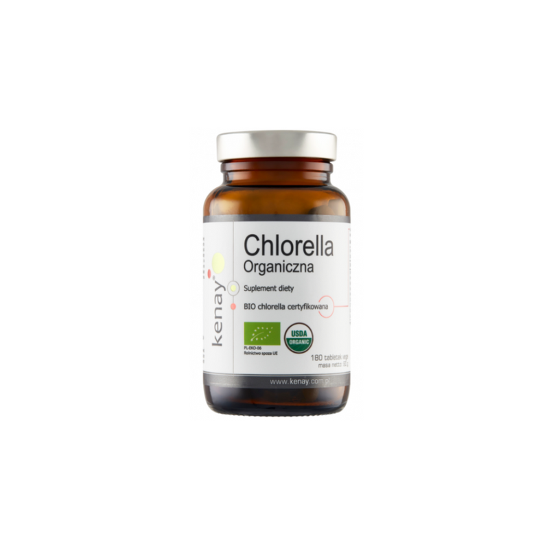 Kenay Organic Chlorella, 500mg, 180 capsules