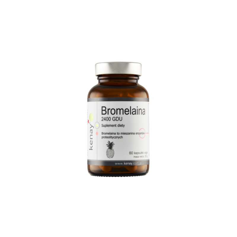 Kenay Bromelain 2400 GDU, 60 capsules