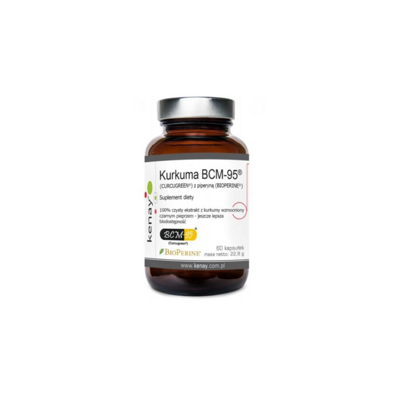 Kenay Turmeric BCM-95® (CURCUGREEN®) with piperine (BIOPERINE®), 60 capsules