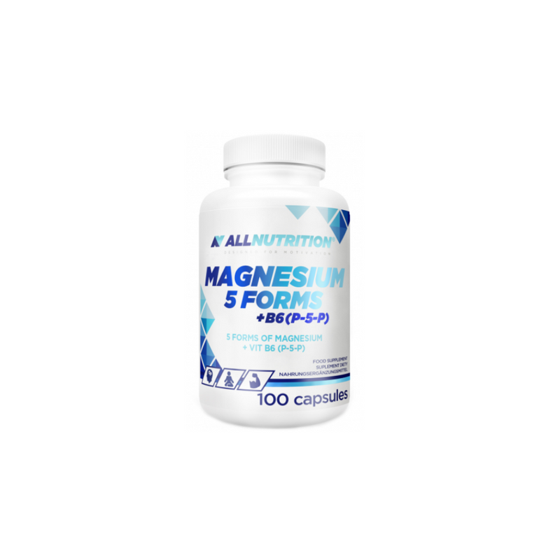 Allnutrition MAGNESIUM 5 FORMS + B6 (P-5-P), 100 capsules