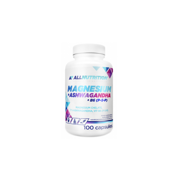 Allnutrition MAGNESIUM + ASHWAGANDHA + B6(P-5-P), 100 capsules