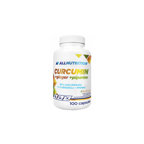 Allnutrition Curcumin + Ginger + Piperine, 100 capsules