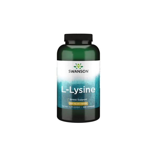 Swanson L-lysine, stress support, 300 capsules