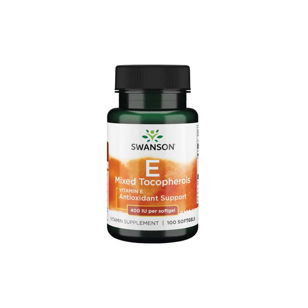 Swanson Vitamine E 400 UI - 100 Capsules Antioxydantes - Mélange De Tocophérols