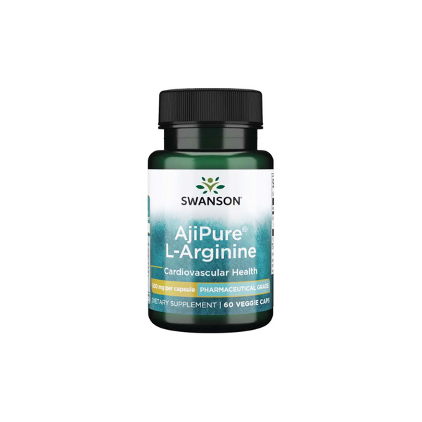 Swanson AjiPure L-Arginine 500 mg, 60 capsules