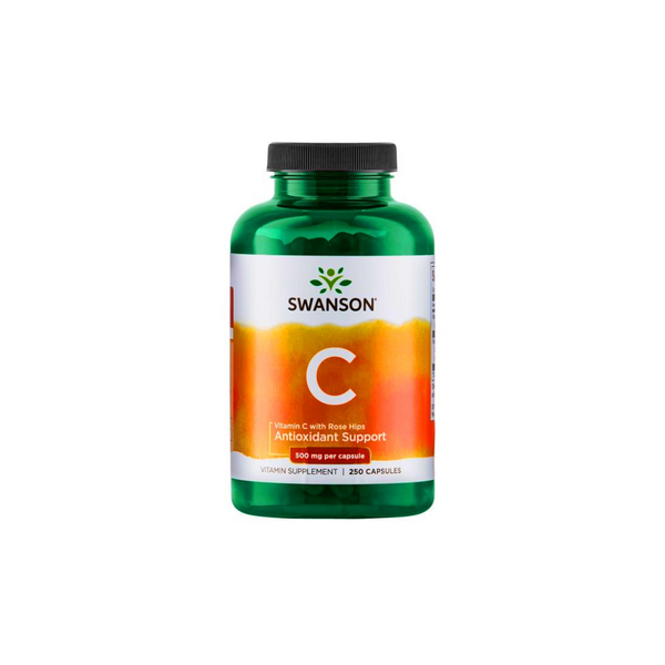 Swanson Vitamin C with Wild Rose - 250 capsules / 500 mg