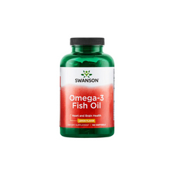 Swanson Omega-3 Fish OIl, Lemon flavour, 150 capsules