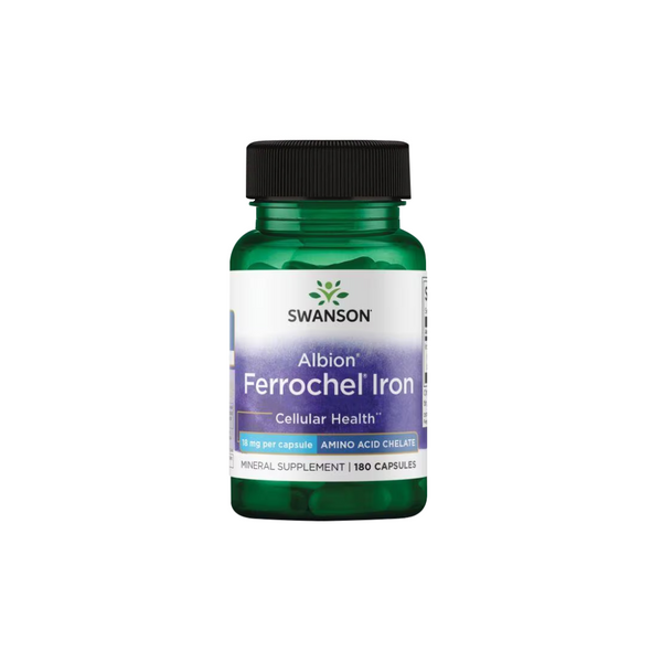 Swanson Albion Ferrochel Iron Chelate 18 mg / 180 capsules